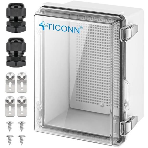 Waterproof Electrical Junction Box IP67 ABS Plastic Enclosure (8.7"x6.7"x4.3") - Picture 1 of 6